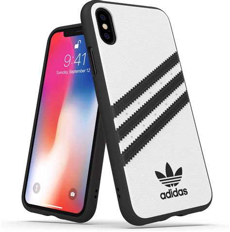 adidas iPhone X/XS White/Black Originals Molded Phone Case, 